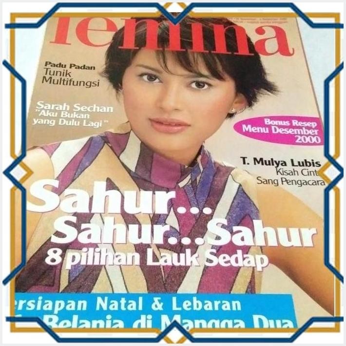 [4PE] MAJALAH FEMINA LANGKA TAHUN 2000 COVER SARAH SECHAN