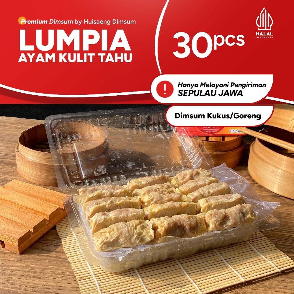 

TERMURAH Dimsum Premium Lumpia Ayam Kulit Tahu isi 30 pcs dengan Saus di Kota Bandung Indonesia Halal (Frozen/Fresh) (BISA KIRIM LUAR KOTA) Siap kirim