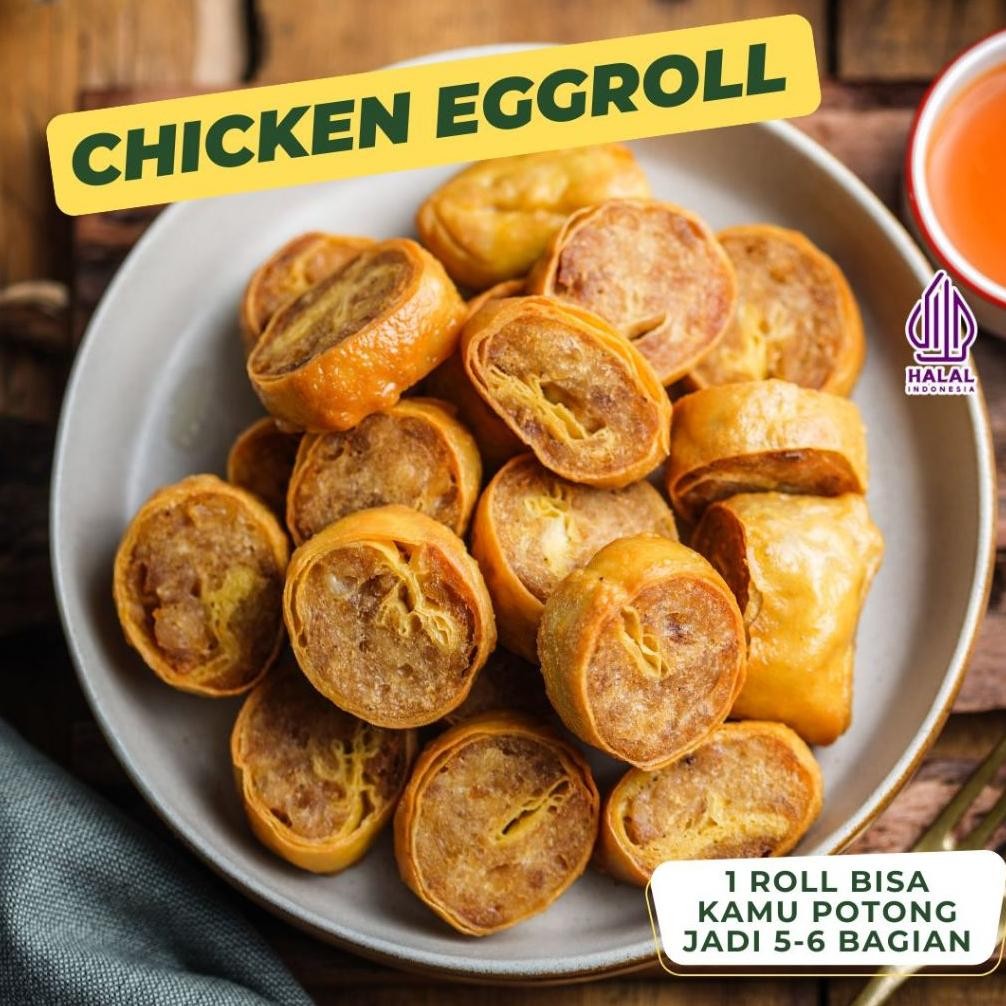 

READY STOK Chicken Egg Roll Frozen Food Halal No Pengawet Siap kirim