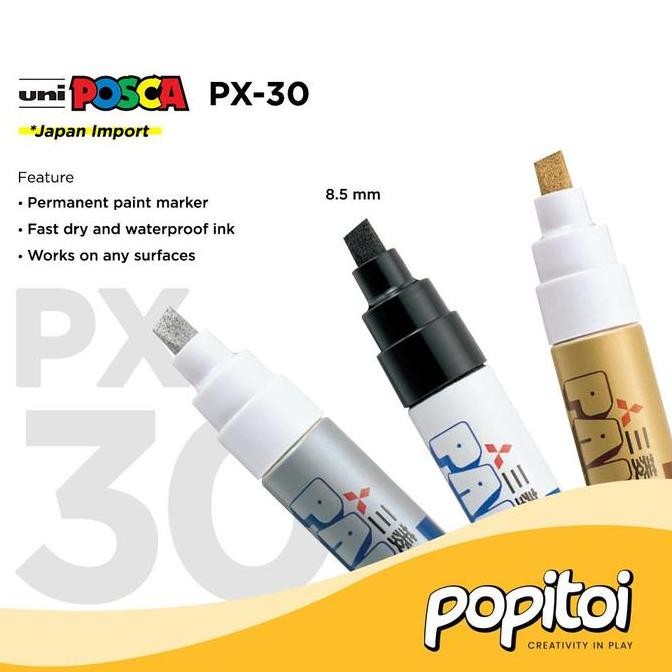 

Ready UNI Mitsubishi Paint Marker PX30 PX-30 Permanen Spidol Cat Oil Based