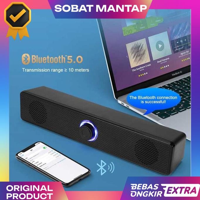 Terlaris Speaker Bluetooth Soundbar Tv Pc Komputer Laptop Super Bass Home Theater Bass Aux