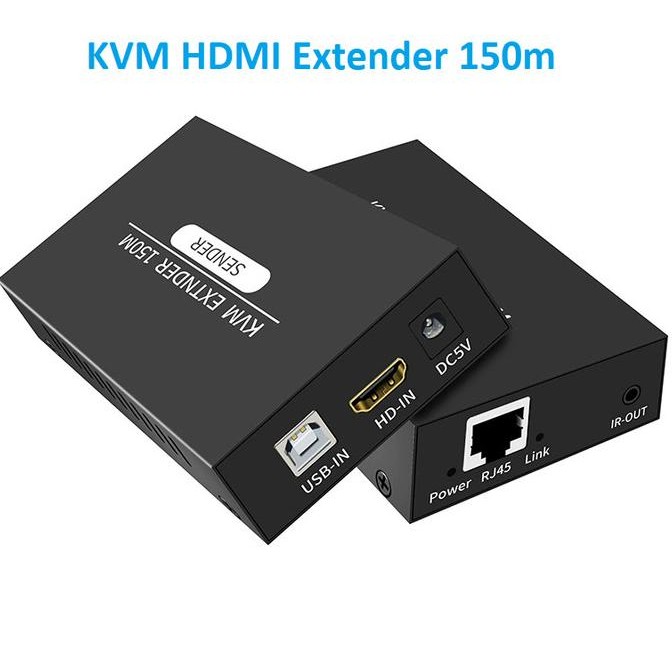 HDMI KVM Extender 60m Full HD via Kabel LAN UTP Cat6 Keyboard Mouse