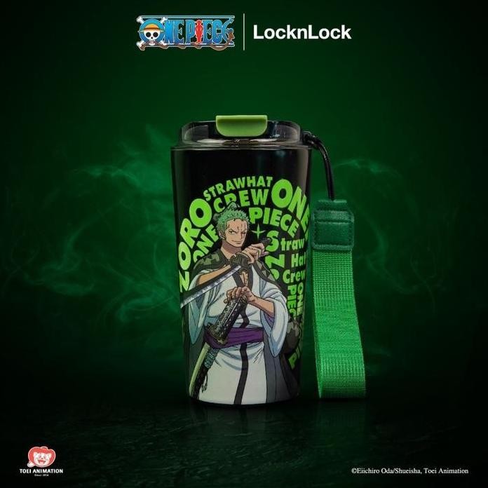 Terlaris Locknlock Glow In The Dark Cafe Tumbler 500Ml One Piece Edition - Roronoa Zoro