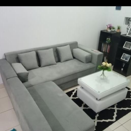 ready  kursi sofa minimalis leter L