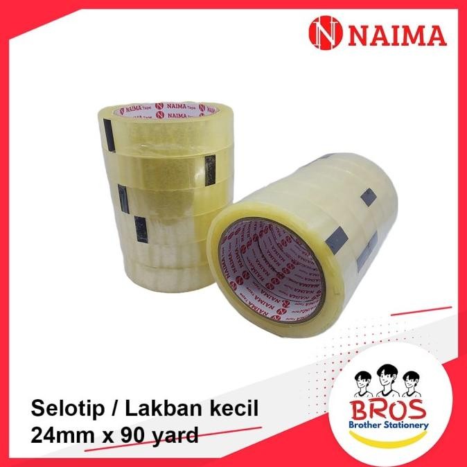 

ready (6Pcs) Selotip Bening 24 MM x 90 Yard / Lakban Kecil Bening / Isolasi murah