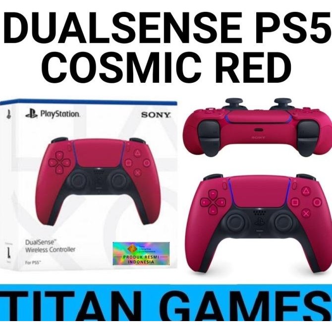Stik PS5 Dualsense Cosmic Red PS5 Wireless Controller Original