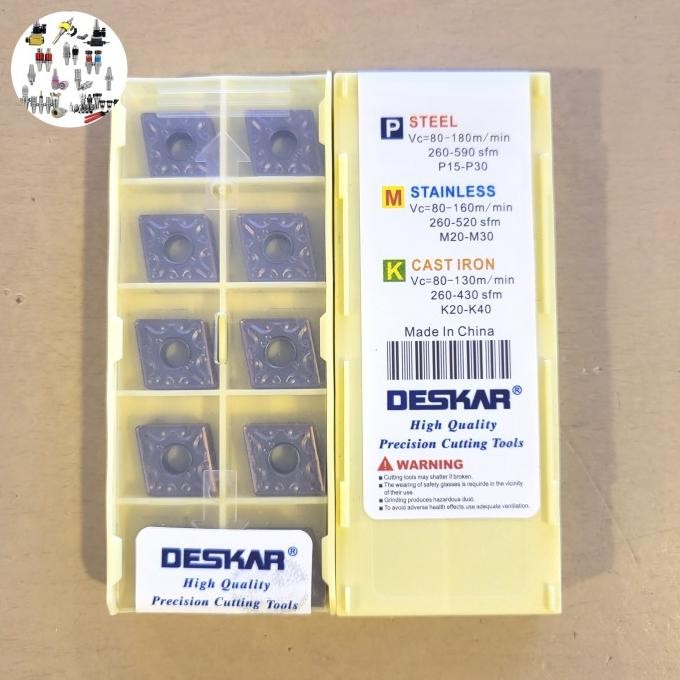 New CNMG 120408 MA LF6018 DESKAR INSERT BUBUT CNMG 120408 MATA BUBUT CNMG 12 INSERT CNMG
