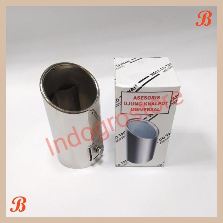 [TZM] MUFFLER BUNTUT UJUNG KNALPOT MOBIL NEW AVANZA VELOZ RUSH SIENTA
