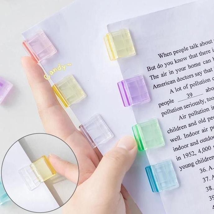 

ready 20pcs/Set Klip Kertas Warna Warni Clip Book Klip Penjepit Buku Paper Clip Warna Warni Penjepit Kertas Binder murah
