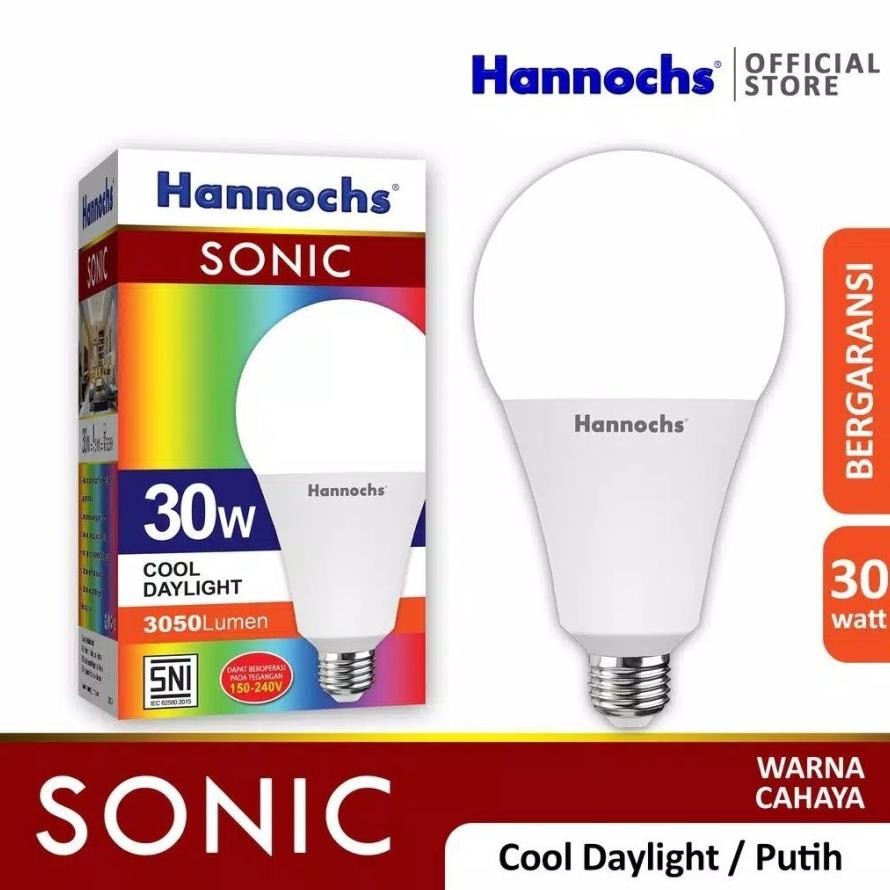 Hannochs Sonic Lampu Bohlam LED 30 Watt Cahaya Putih/Kuning CDL