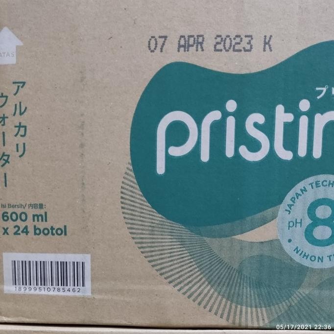 

Grosir Pristine Kemasan Botol 600Ml