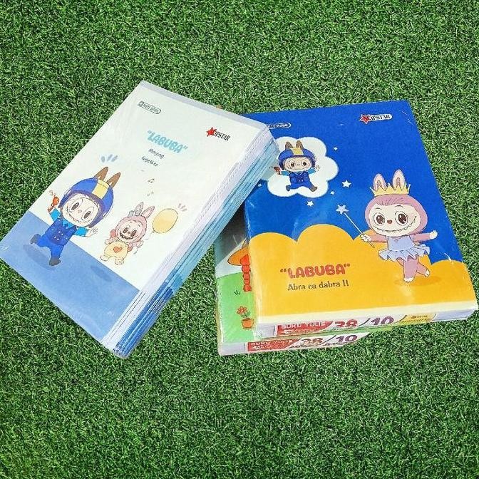 

tyS Buku Tulis NewSTAR Karakter Viral Labuba (38 Lembar 10 Buku) - Paper Putih Tidak Tembus Tinta - Stationery Kertas