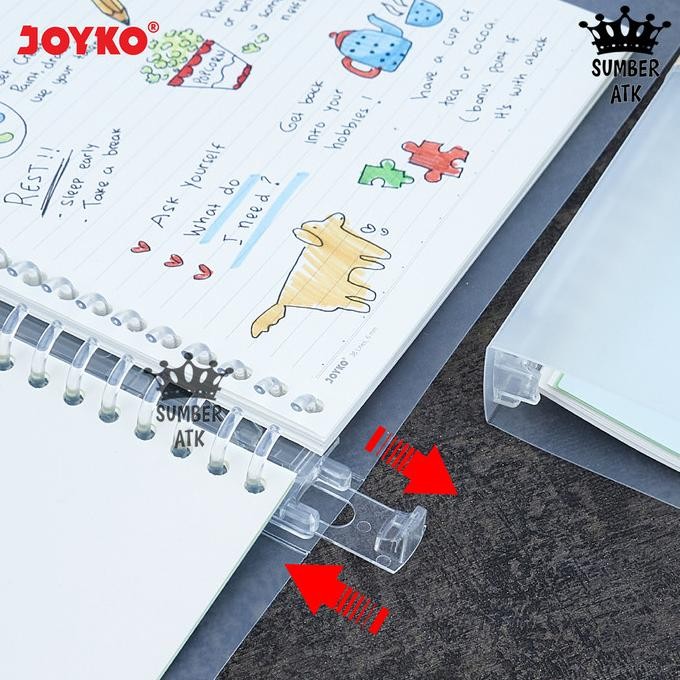 

tyS Binder Note Cover Transparan Buku Tulis Joyko A5 dan B5
