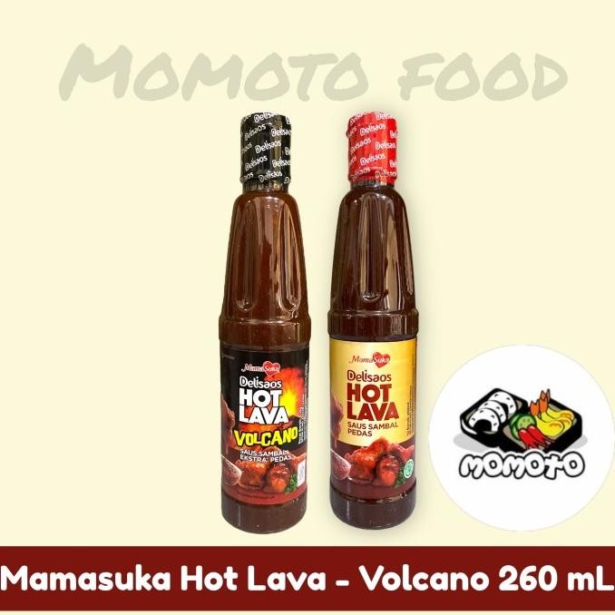 

HOT LAVA - VOLCANO Mamasuka Delisaos 260 ml Saus Sambal Pedas HALAL
