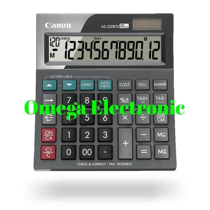 

tyS Canon AS-220RTS Calculator - Check & Correct Kalkulator Desktop Meja
