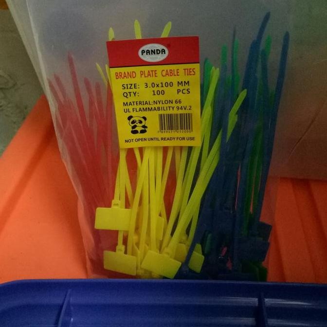 tyS Kabel ties label nylon marker 4 warna label tie maker