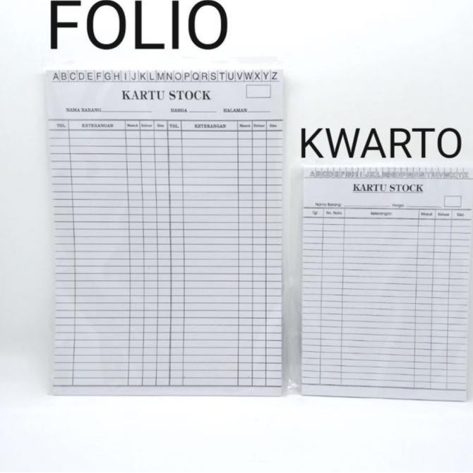 

tyS Kartu Stok Barang Kwarto Putih / Stock Card White