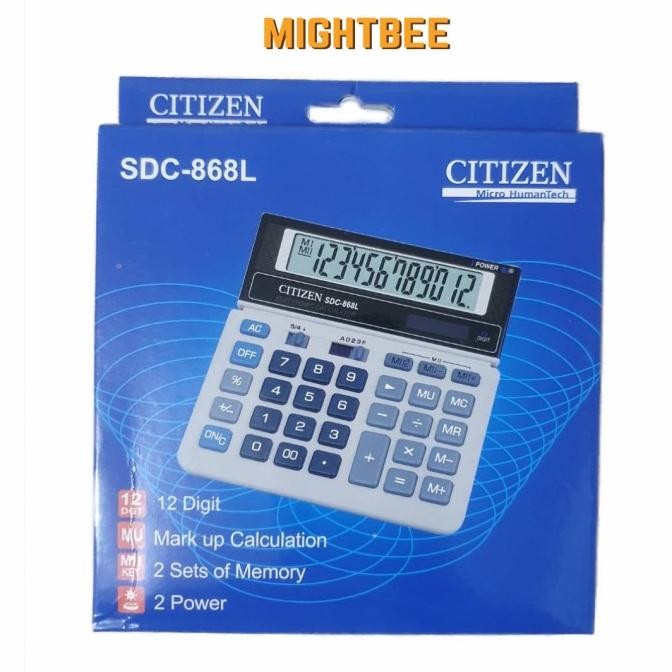 

tyS Kalkulator Citizen SDC 868L - Kalkulator 12 Digit