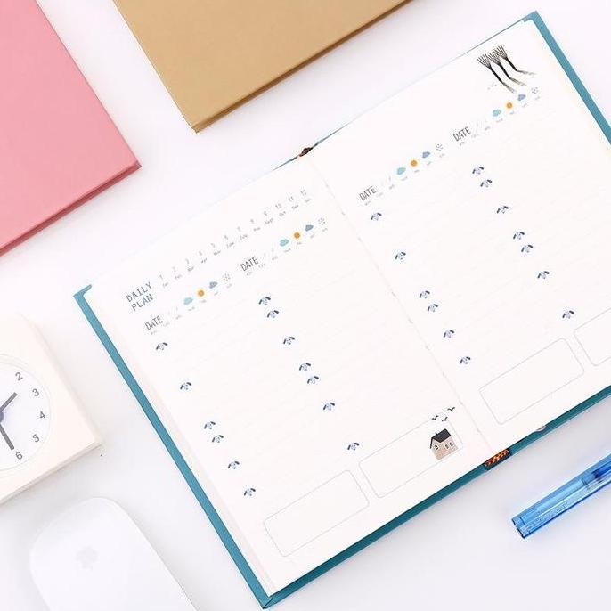 

tyS 365 Notebook Diary Warna Biru| Buku Jurnal Agenda 365 Days