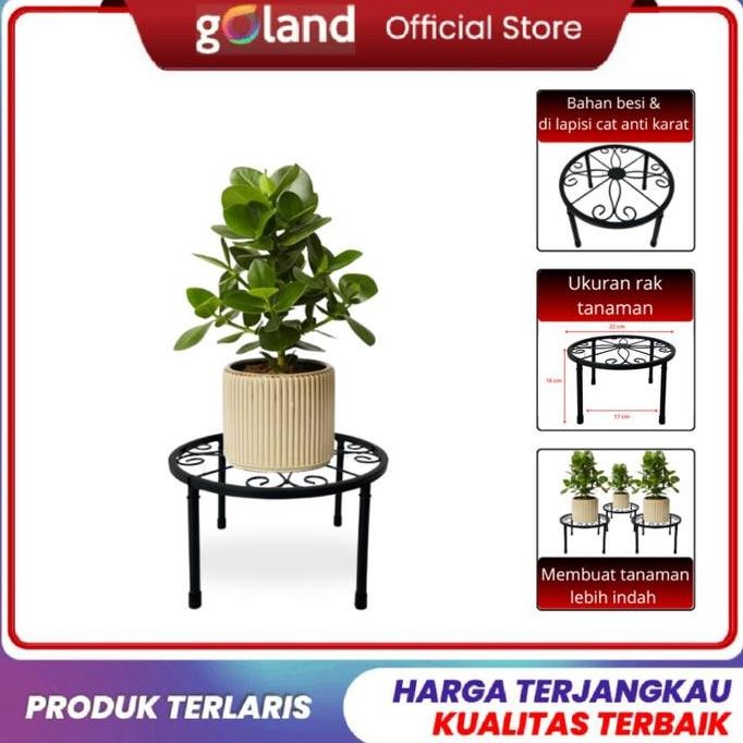 Goland Standing Pot Besi  Alas Pot Bunga Besi Pot Tanaman  Murah