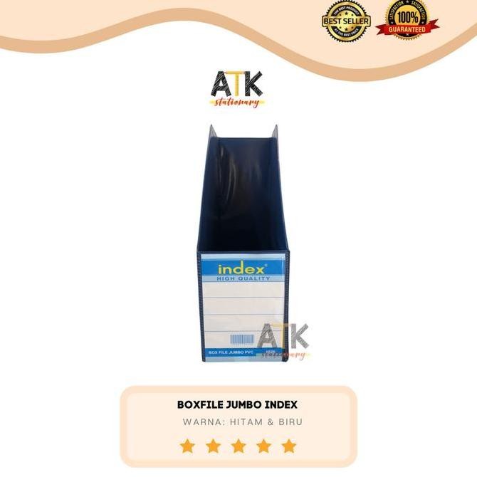

tyS Boxfile Index Jumbo Folio PVC 8828 Biru/Hitam atk