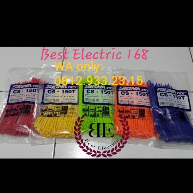 

tyS Kabel Ties / Kabel Tis / Cable Tie CS 150 T WARNA 15 cm SIGMA CS150T