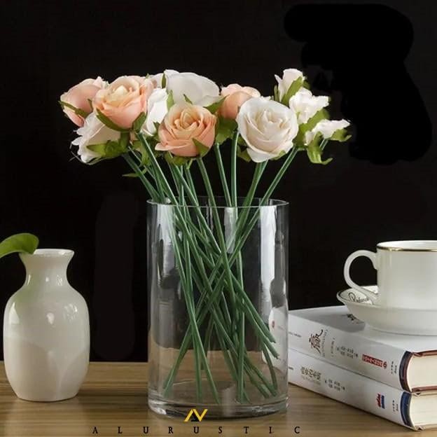 VAS BUNGA KACA BENING | VAS TABUNG SILINDER / POT BUNGA