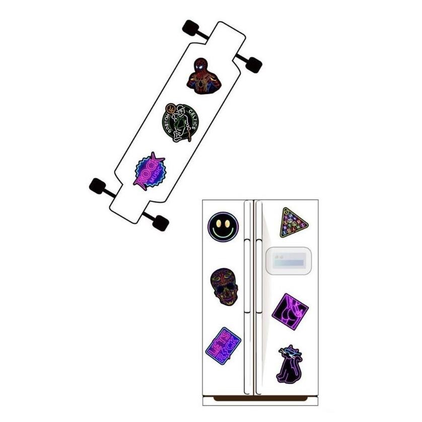 

[original] 100pcs stiker anti air motif kartun neon graffiti gaya punk untuk dekorasi helm laptop [terlaris] [terbaik]