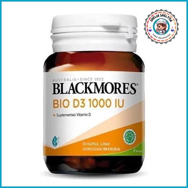 NEW..!! BLACKMORES VITAMIN D 3 1000 IU KALBE BLACK MORES BLACKMORE 1000IU 60 K