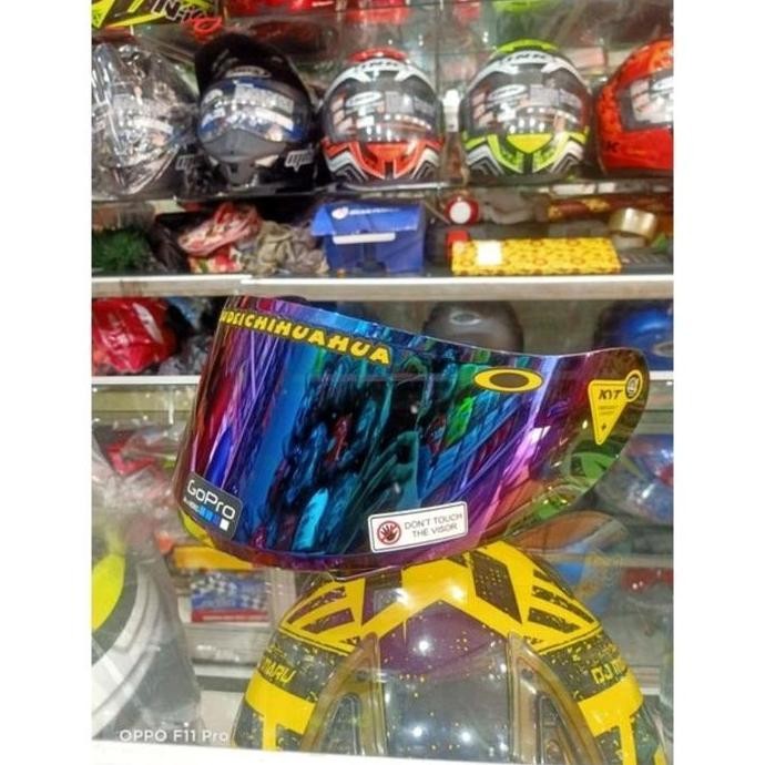 flat visor kyt r10 kyt rc7 kyt k2r iridium blue free stiker visor