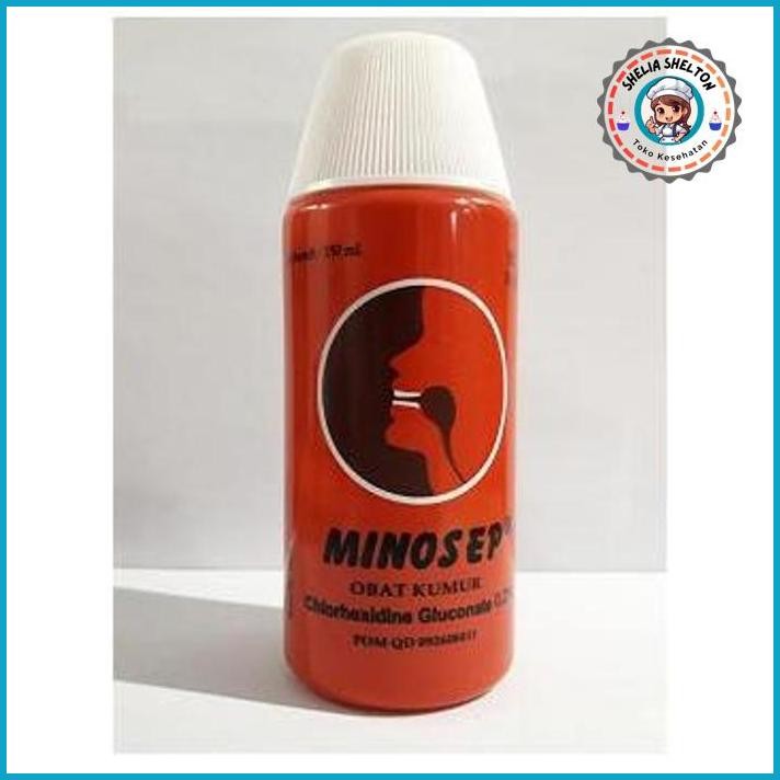 BURUAN,. MINOSEP OBAT KUMUR SARIAWAN LUKA PENYEGAR MULUT GUSI BIBIR LIDAH 150ML