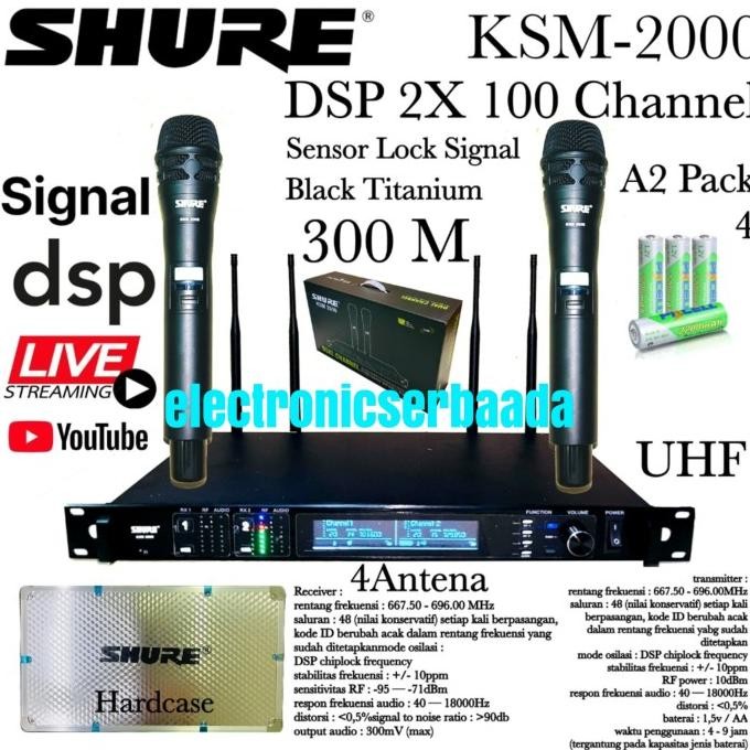 MIC SHURE WIRELESS KSM 2000 MIC WIRELES ORIGINAL