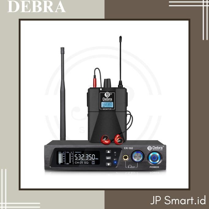 DEBRA ER-102 IEM Wireless set monitor System ear monitor panggung