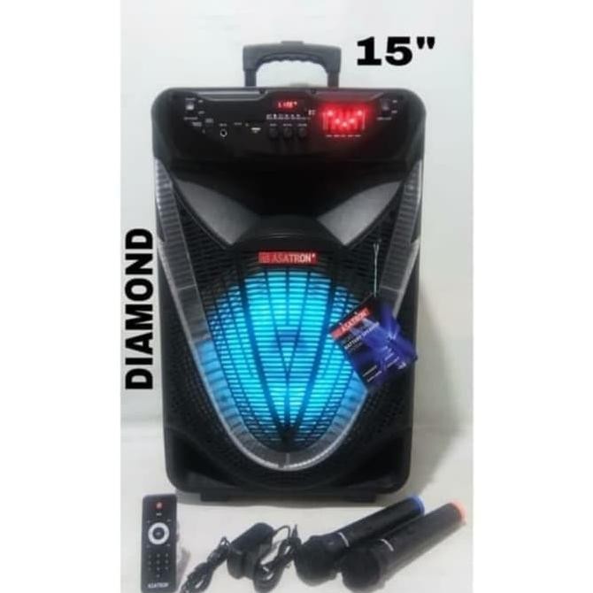 ASATRON DIAMOND Speaker Portable Wireless HT 8873 15 inch BLUETOOTH