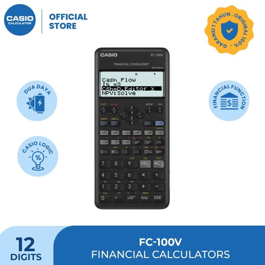 

baru !!! Asaba Stationery - Kalkulator Financial/Keuangan Casio FC-100V