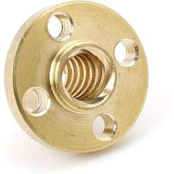 Nut T8 Lead Screw CNC 3D Printer Brass Flange T8 Lead 8mm