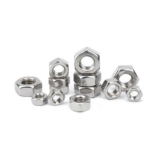Nut MUR hole 5MM 5 mm hex M5 hexagonal besi metal Silver