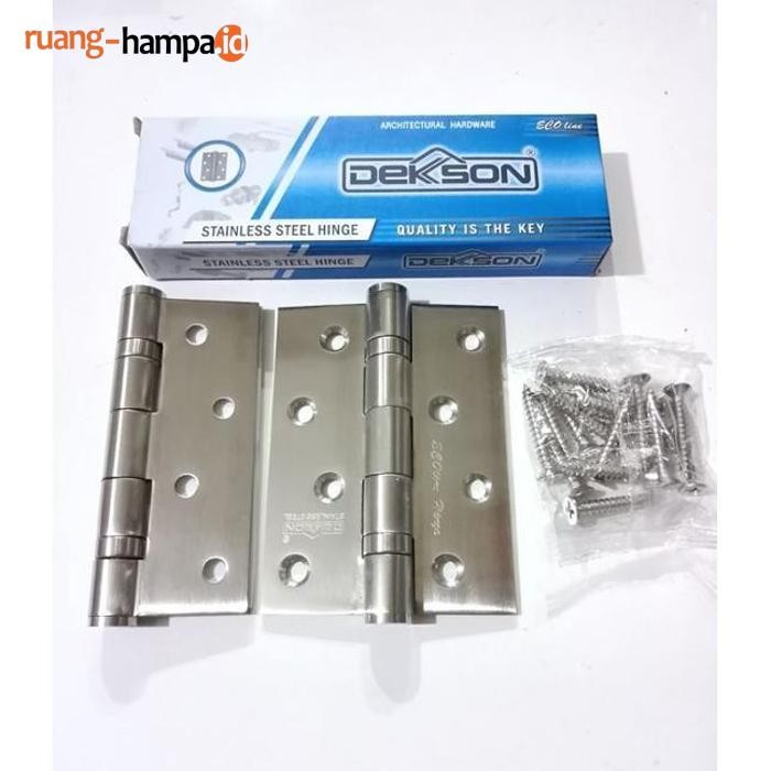 Baru Engsel Pintu Dekson Stainless Steel Ecoline 4Inchi 4"X3"X3Mm 2Bb