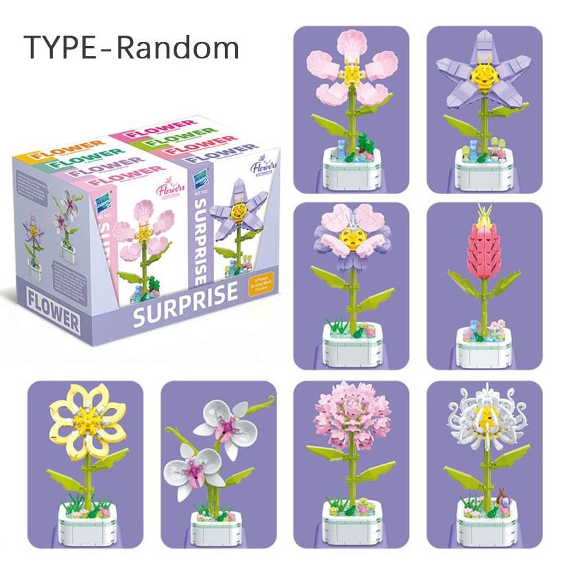 Premium Pot Sukulen Bunga Diy Mini Flower Block / Mainan Kreatif Ruang Dekorasi Buket / Tanaman Kehi