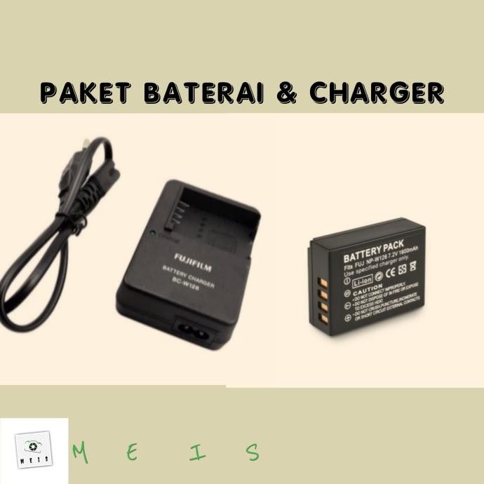 Murah Paket Baterai & Charger Fujifilm XS10 - casan batre battery carger Non COD