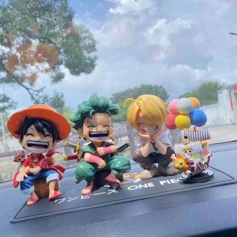 Terlaris Pajangan Dashboard Mobil Motif One Piece / Aksesoris Dashboard Mobil One Piece / Untuk Paja