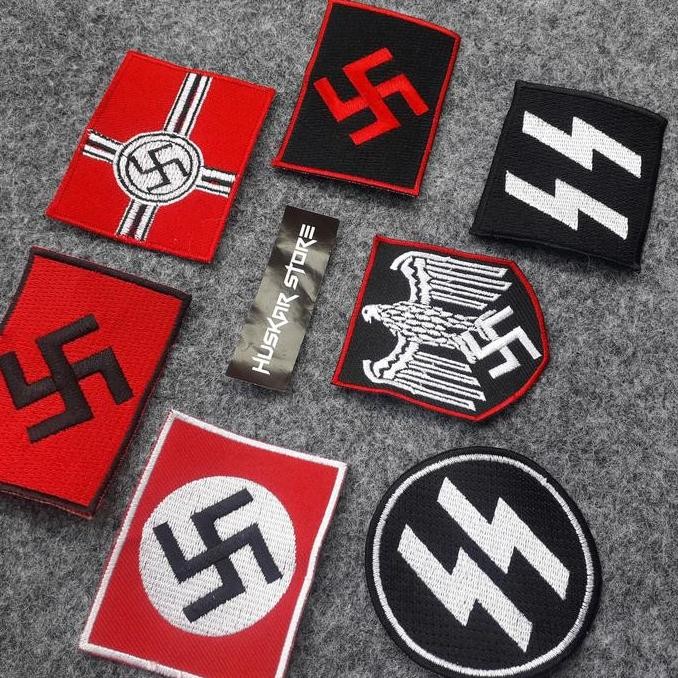 [[ BRODHE / PATCH / EMBLEM BORDIR NAZI 1PACK (PAKET HEMAT ISI 7PCS SESUAI GAMBAR) BEST SELLER
