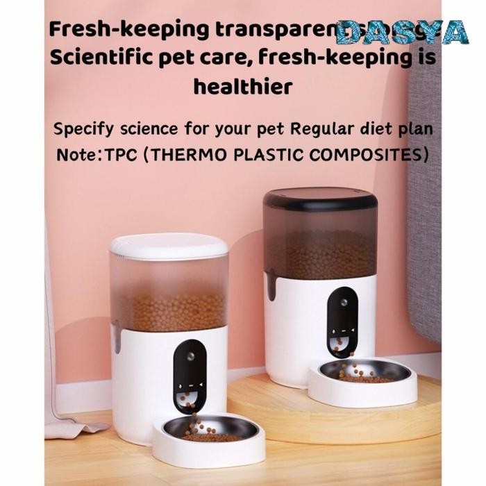 BARU SMART PET FEEDER AUTOMATIC DUDU PET/ DISPENSER MAKANAN OTOMATIS ANJING /KUCING / SMART LIFE / D