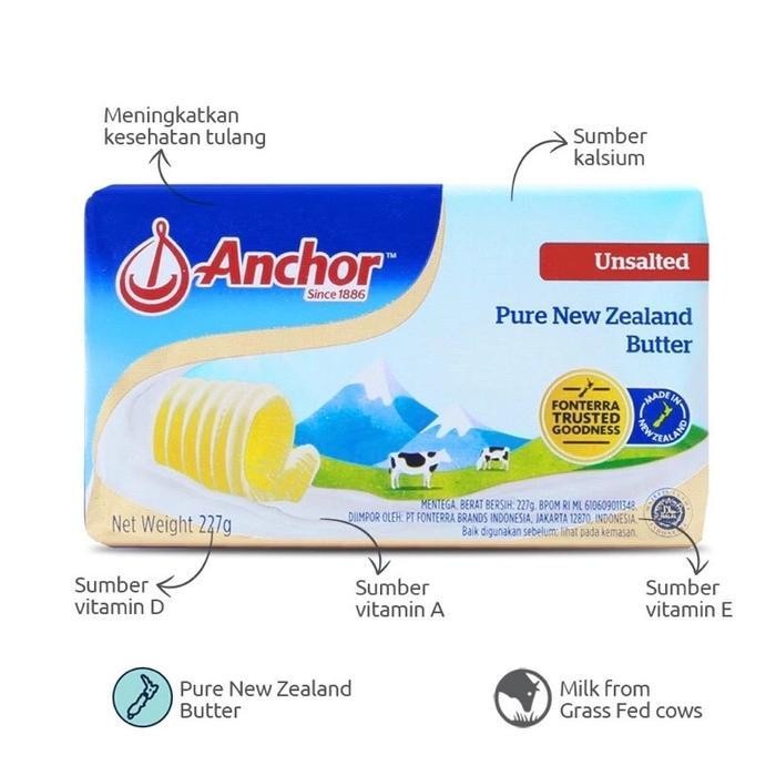 

Ub Anchor Unsalted Butter Mpasi Bb Booster Ecer Satuan Keju Mpasi Bayi Food Baking Masakan Makanan Bahan