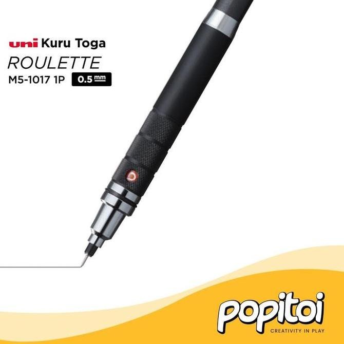 

TERBARU - UNI Kuru Toga Roulette Mechanical Pencil 0.5 mm Pensil Mekanik Kurutoga Metal