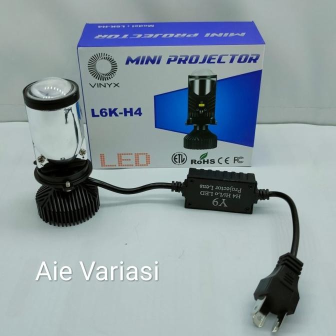 New Lampu LED Projector Mini H4 Vinyx