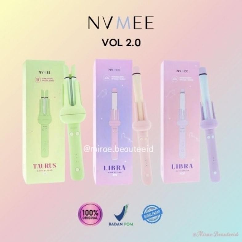 READY STOK [FREE GIFT] NVMEE Taurus Catokan Curly Automatic 32mm | Libra 28mm Siap kirim