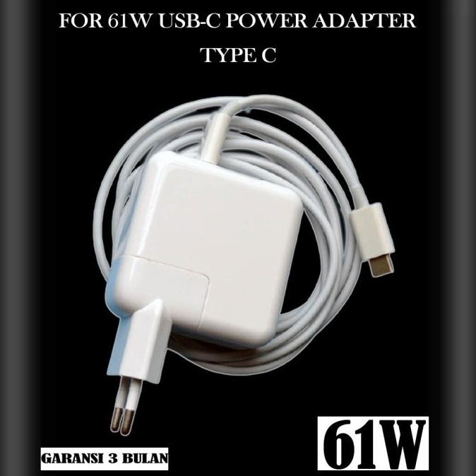 Adaptor Charger Laptop Apple Macbook Pro 13 Inch 2016 2017 2018 Usb-C New Stok