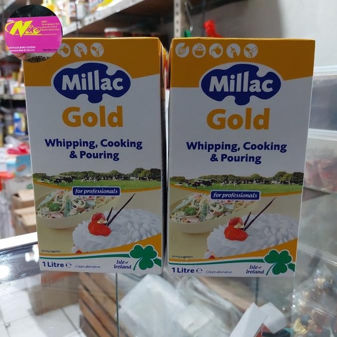 

Sale Milac Gold Whipping Cream 1 Liter / 1 Lt Khusus Grab & Gojek