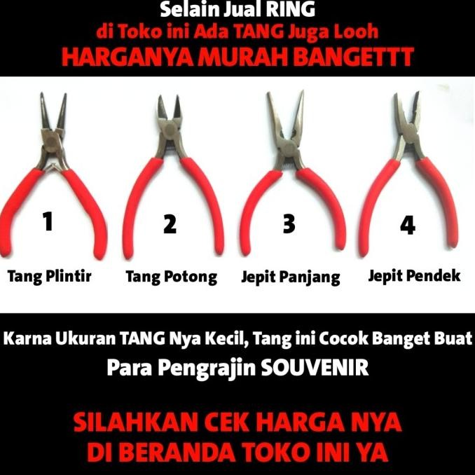 

tyS Ring gantungan kunci murah isi 144 biji - Ring Ganci gepeng Ring Tebal